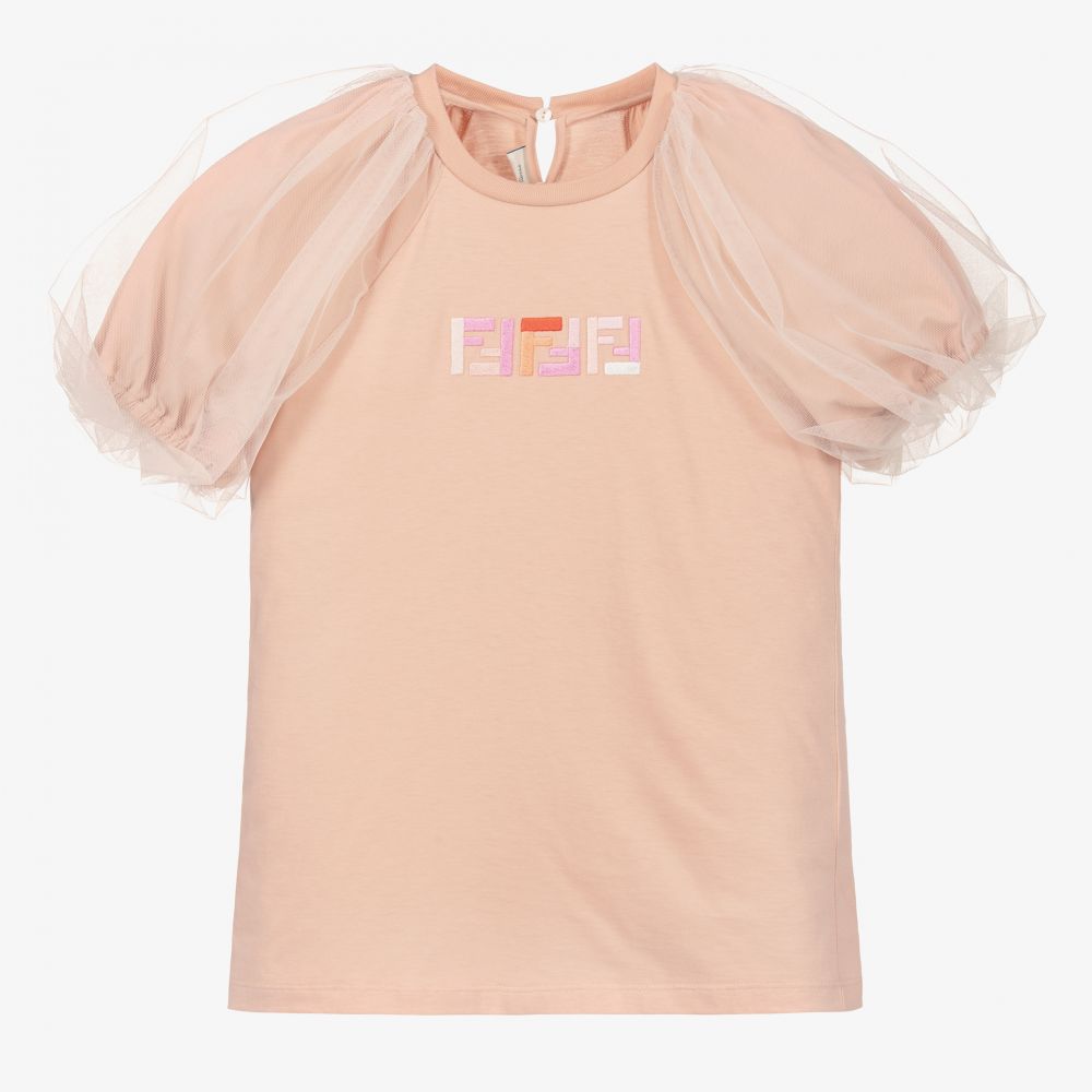 Fendi - Розовая футболка для подростков  | Childrensalon
