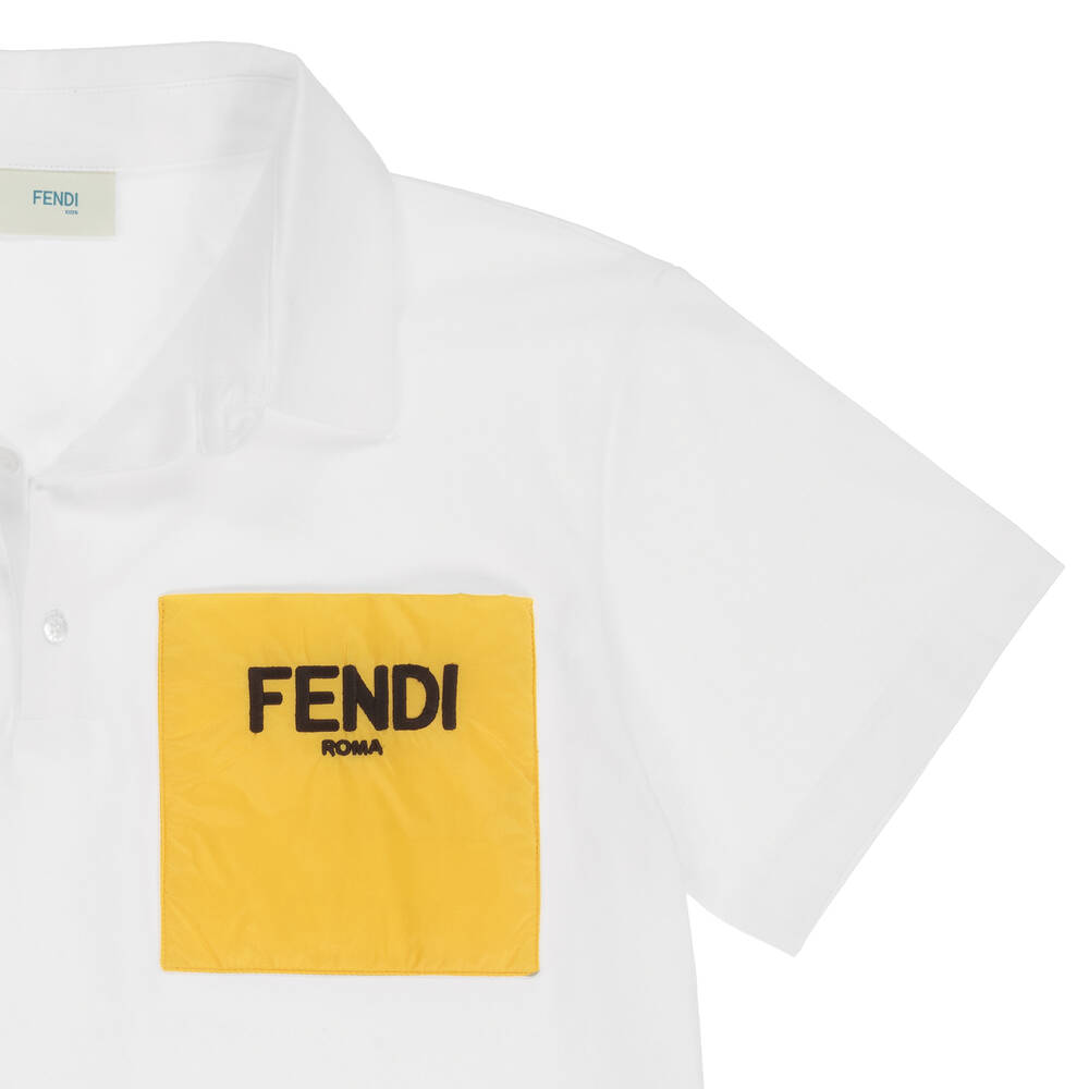 Fendi yellow t shirt clearance