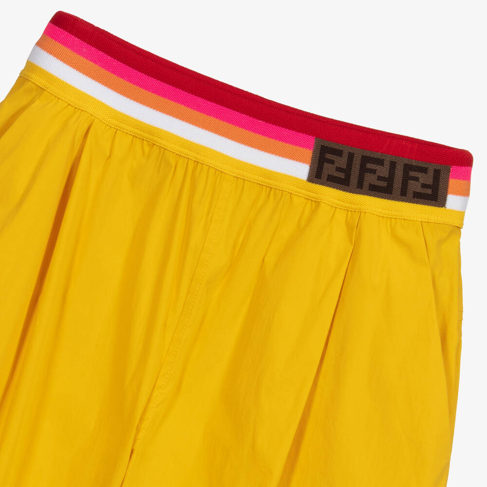 Fendi-Желтые брюки для подростков | Childrensalon Outlet