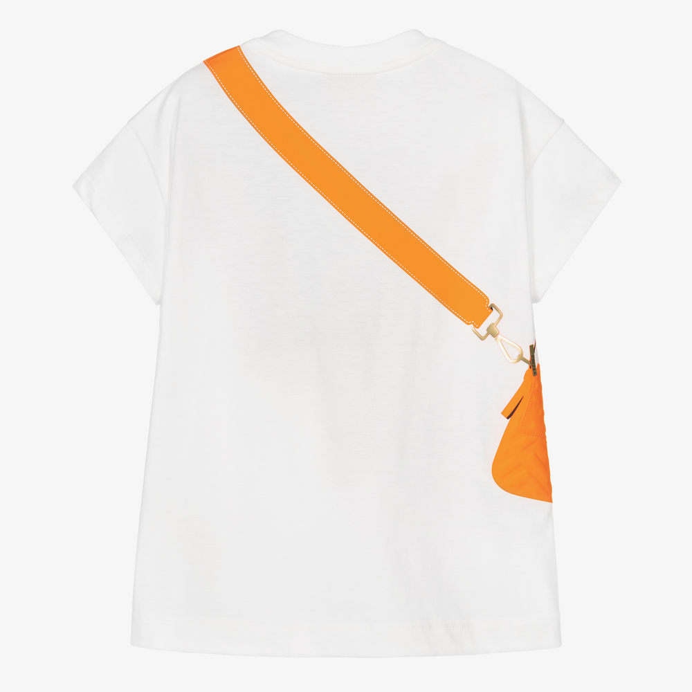 Fendi orange t shirt discount