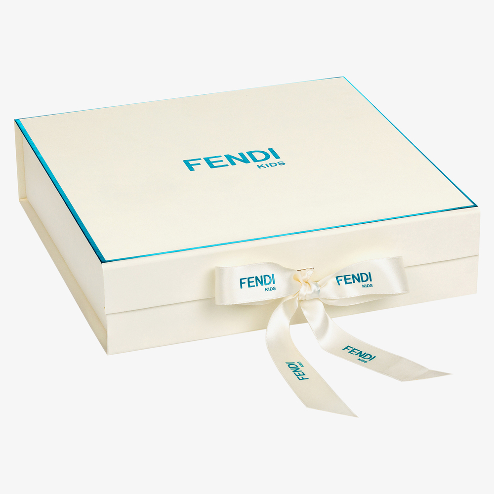 Fendi White Pink Babygrow Gift Set