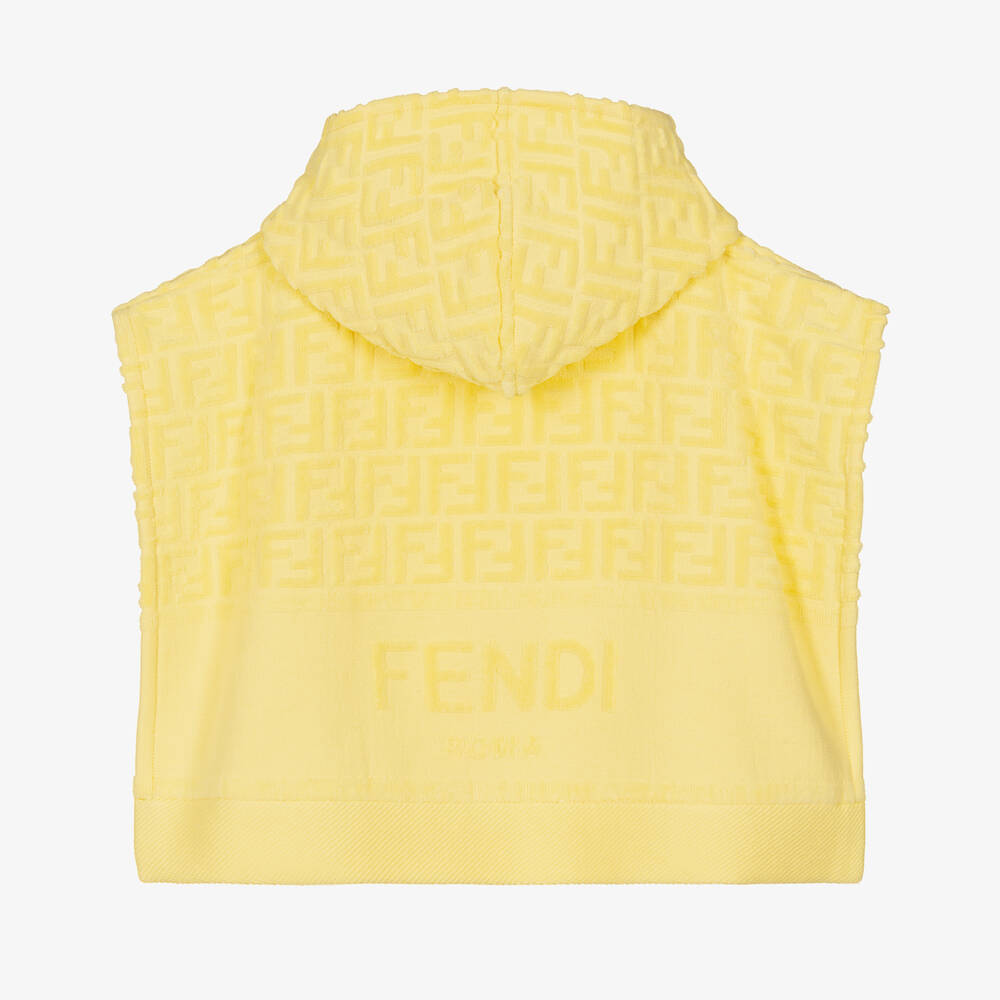 Yellow fendi hoodie best sale