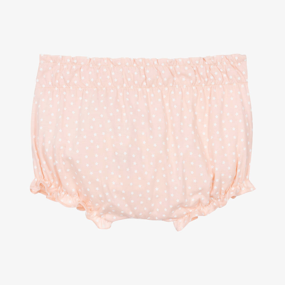 Fina Ejerique-Baby Girls Pink Star Print Bloomer Shorts | Childrensalon Outlet