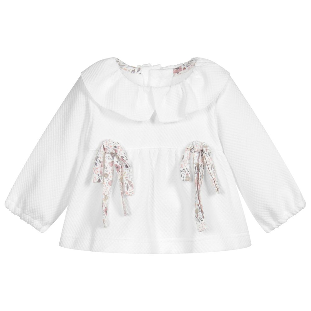 Fina Ejerique Baby Girls White Blouse Childrensalon Outlet