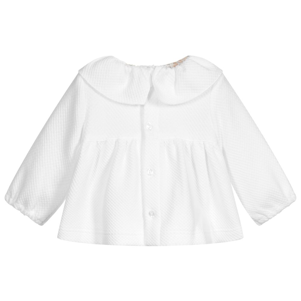 white toddler blouse