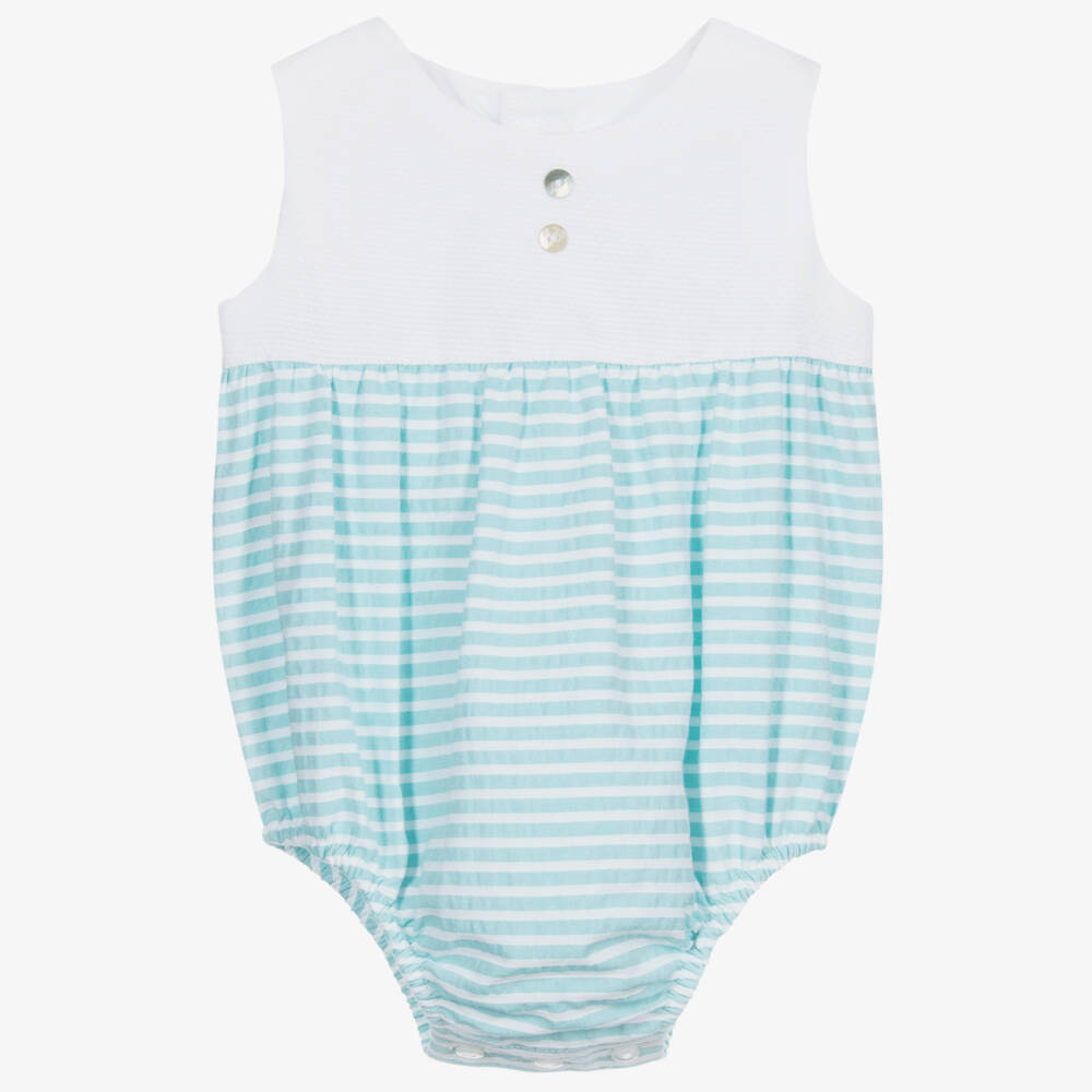 Fina Ejerique-Blue & White Cotton Shortie | Childrensalon Outlet