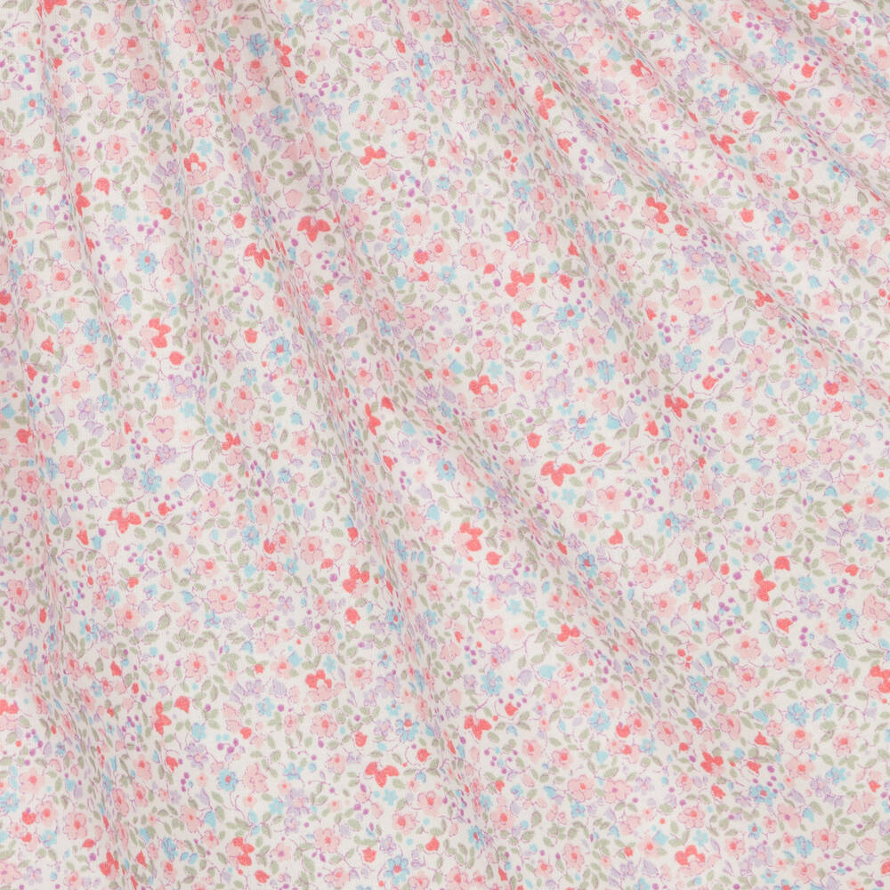 Fina Ejerique-Girls Pink Floral Cotton Skirt | Childrensalon Outlet