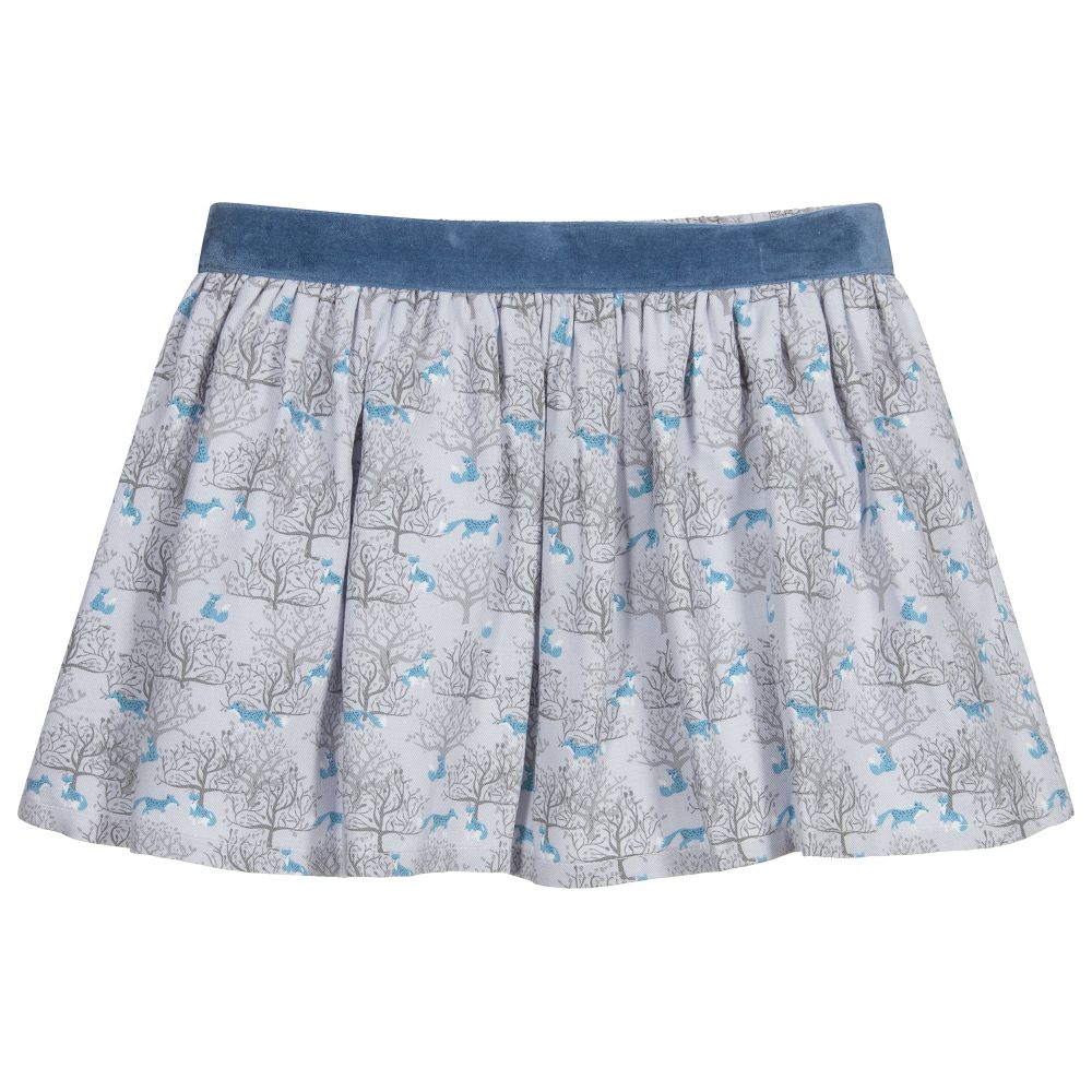 Fina Ejerique-Grey Viscose Skirt | Childrensalon Outlet