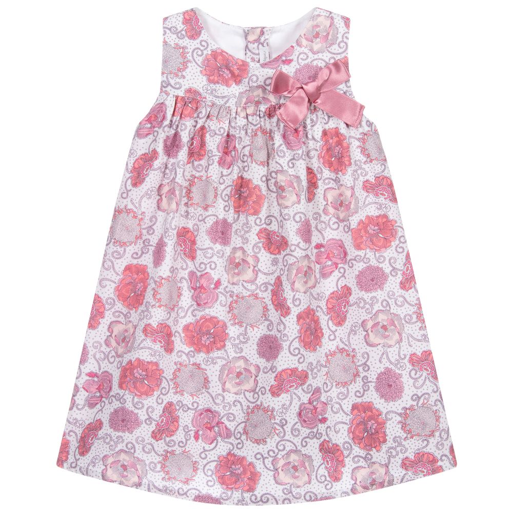 Fina Ejerique - Pink Cotton Floral Dress | Childrensalon