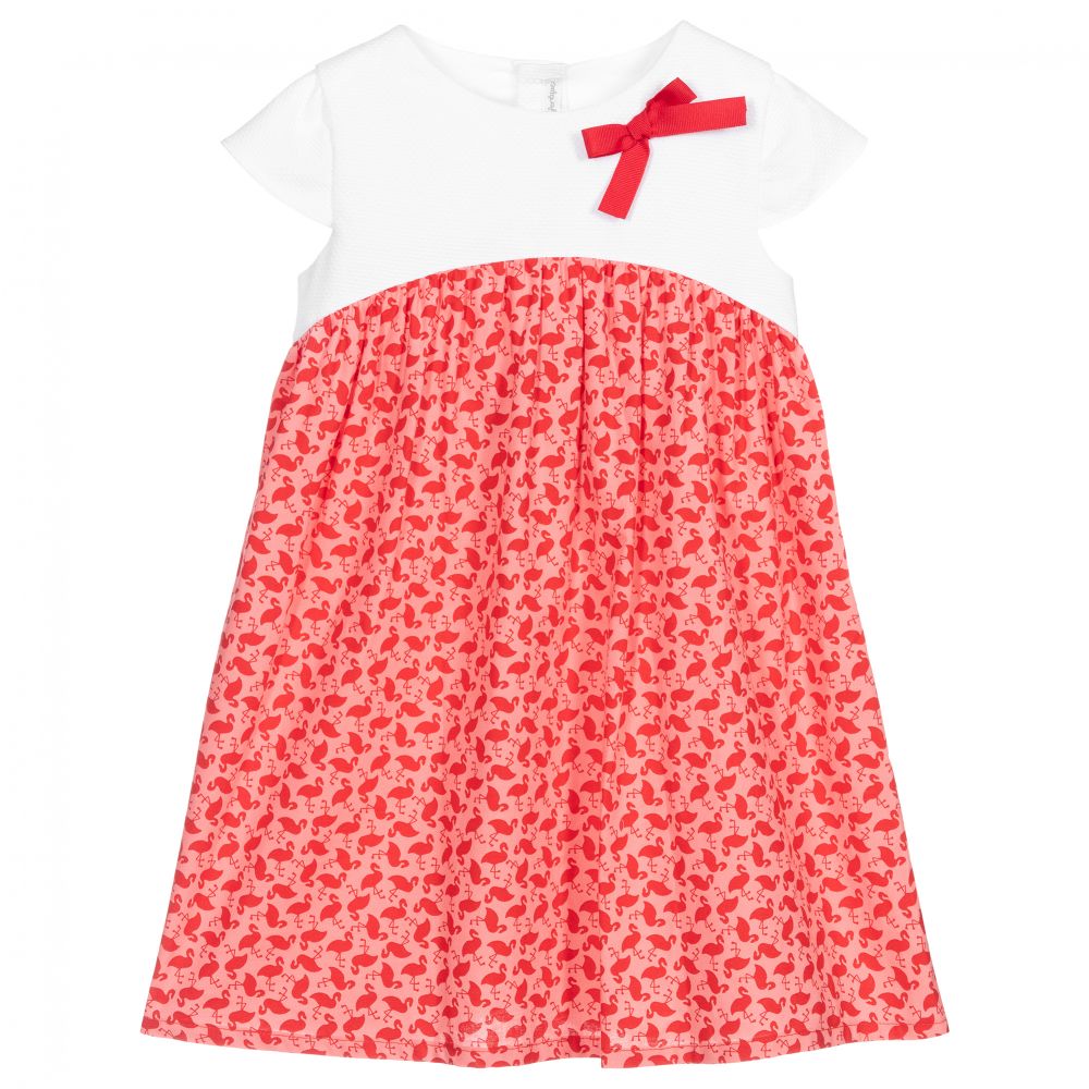 Fina Ejerique - Pink & Red Flamingo Dress | Childrensalon Outlet