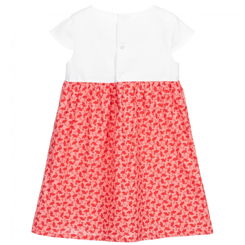 Fina Ejerique-Pink & Red Flamingo Dress | Childrensalon Outlet