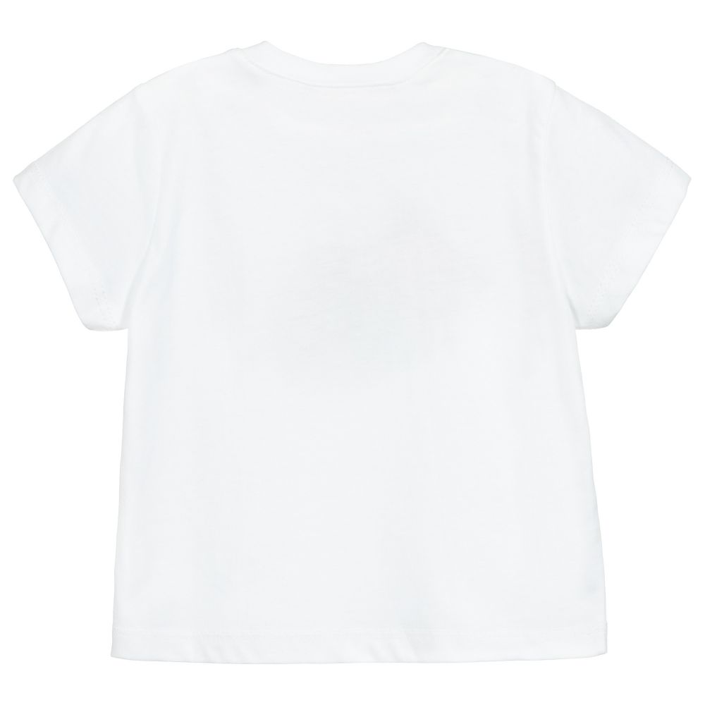 Fina Ejerique-White Cotton Fish T-Shirt | Childrensalon Outlet