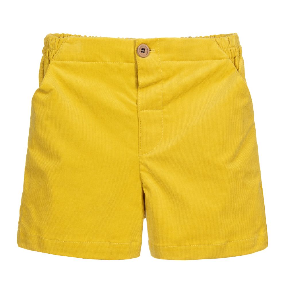Fina Ejerique - Yellow Needlecord Shorts | Childrensalon