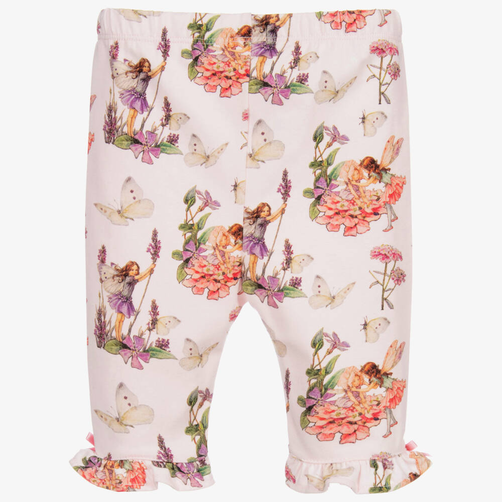 Flower Fairies™ by Childrensalon-ليغنغز قطن جيرسي لون زهري للمولودات | Childrensalon Outlet