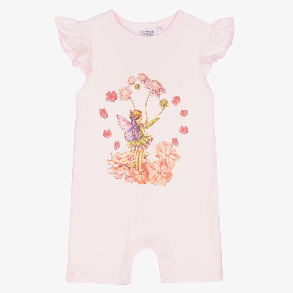 Flower Fairies™ by Childrensalon-Baby Girls Pink Cotton Shortie | Childrensalon Outlet