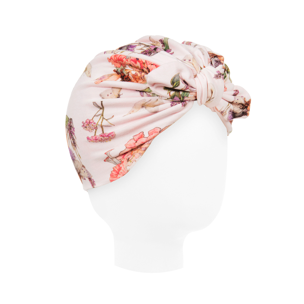 Flower Fairies™ by Childrensalon - Rosa Baumwoll-Turban für kleine Mädchen | Childrensalon