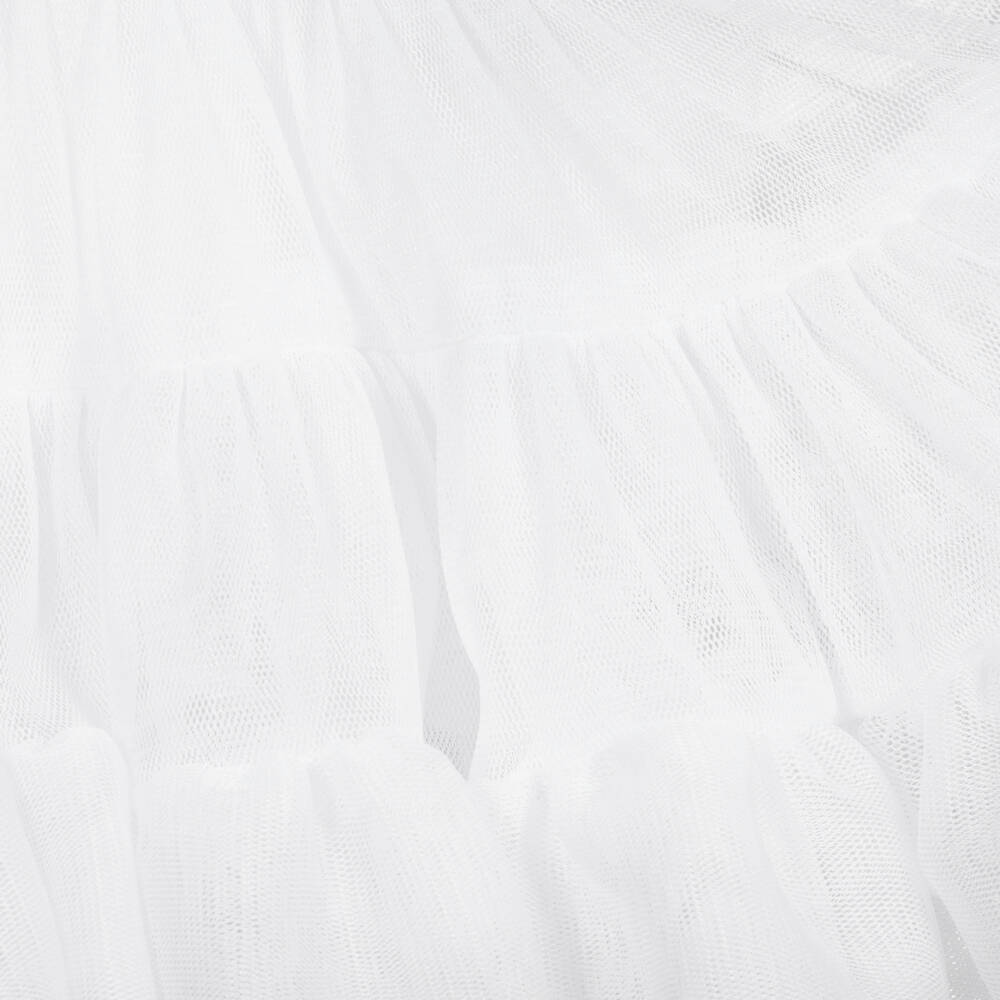 Flower Fairies™ by Childrensalon-Baby Girls White Cotton & Tulle Dress | Childrensalon Outlet