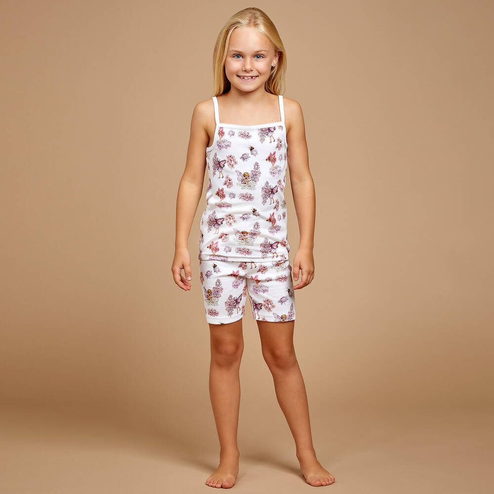 Flower Fairies by Childrensalon Girls Cotton Short Pyjamas Childrensalon Outlet