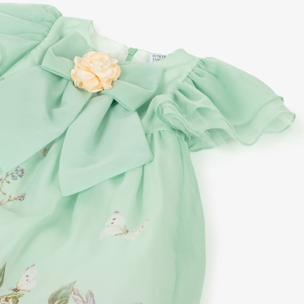 Flower Fairies™ by Childrensalon-Платье фея из мятного шифона для девочек | Childrensalon Outlet