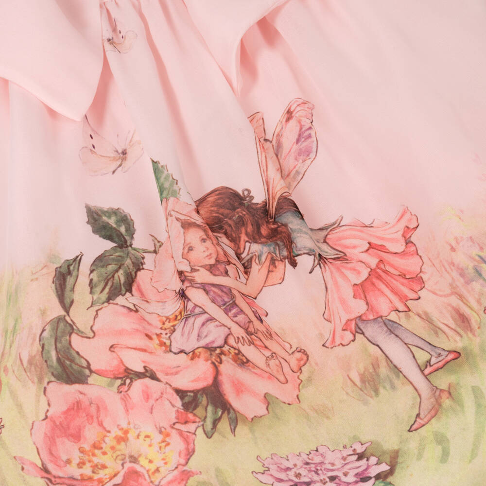 Flower Fairies™ by Childrensalon-Платье фея из розового шифона для девочек | Childrensalon Outlet