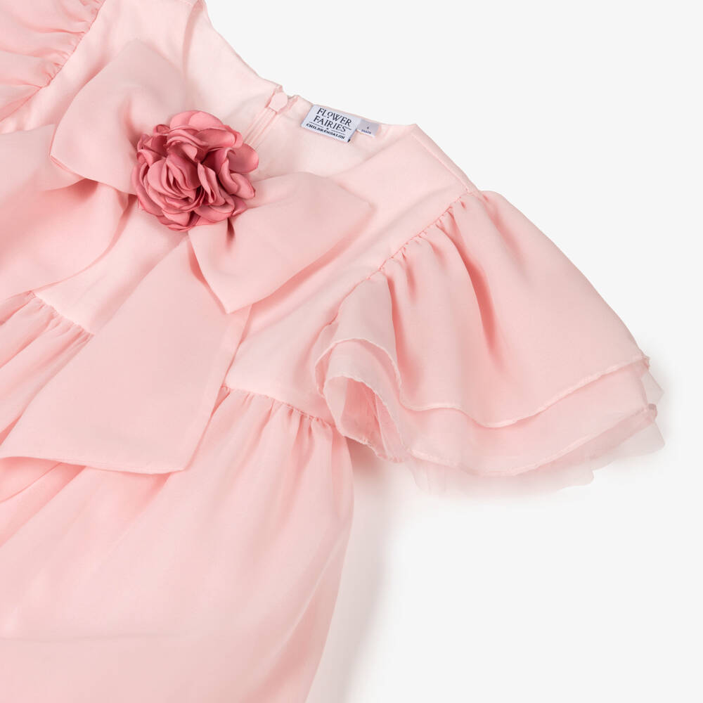 Flower Fairies™ by Childrensalon-Платье фея из розового шифона для девочек | Childrensalon Outlet