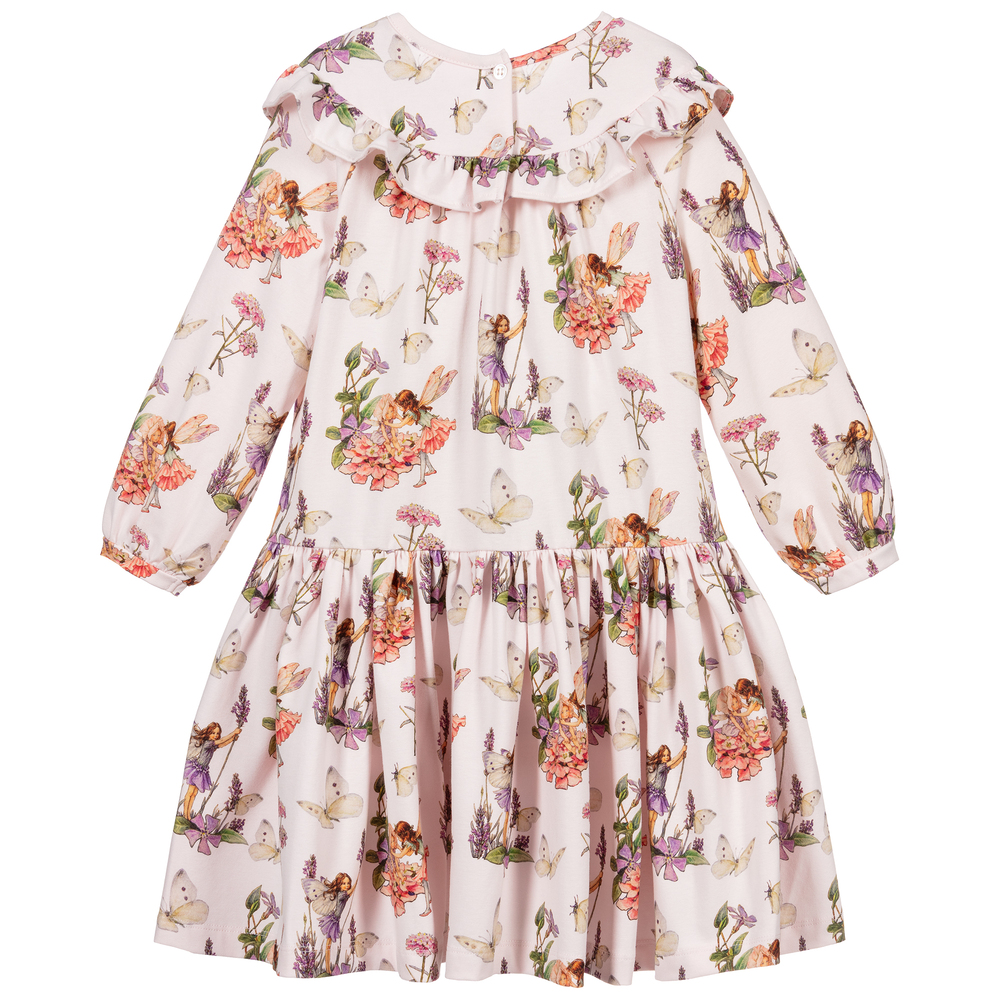Flower Fairies™ by Childrensalon-Girls Pink Cotton Dress | Childrensalon Outlet