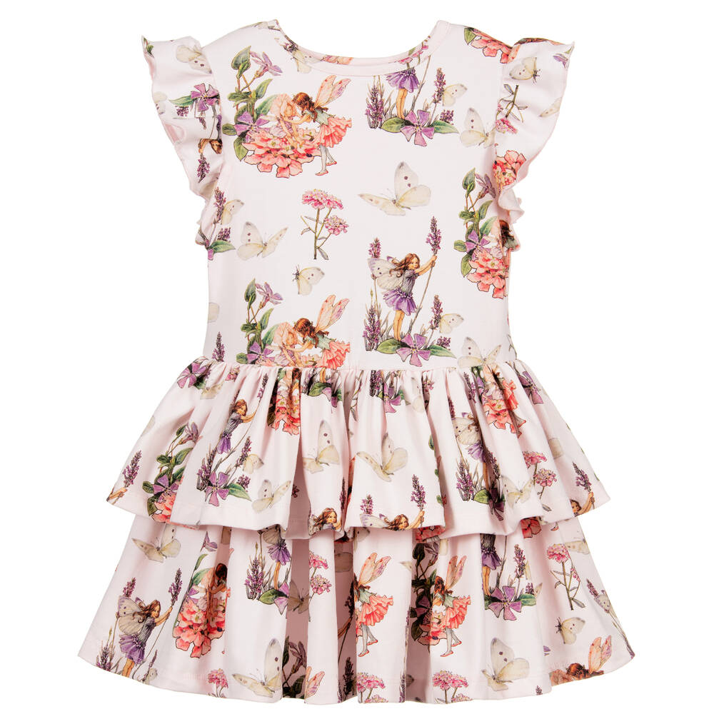 Flower Fairies™ by Childrensalon - Розовое платье из хлопкового джерси  | Childrensalon