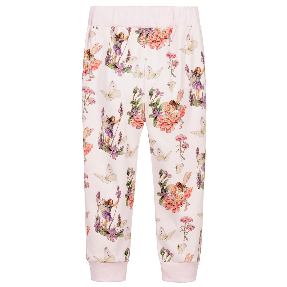 Flower Fairies™ by Childrensalon-جوغرز قطن لون زهري بطبعة ملونة للبنات | Childrensalon Outlet