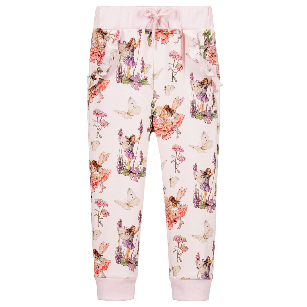 Flower Fairies™ by Childrensalon - Girls Pink Cotton Joggers | Childrensalon