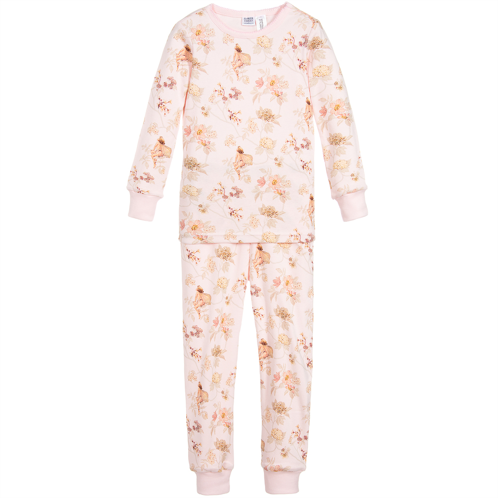 Flower Fairies™ by Childrensalon - Girls Pink Cotton Pyjamas | Childrensalon