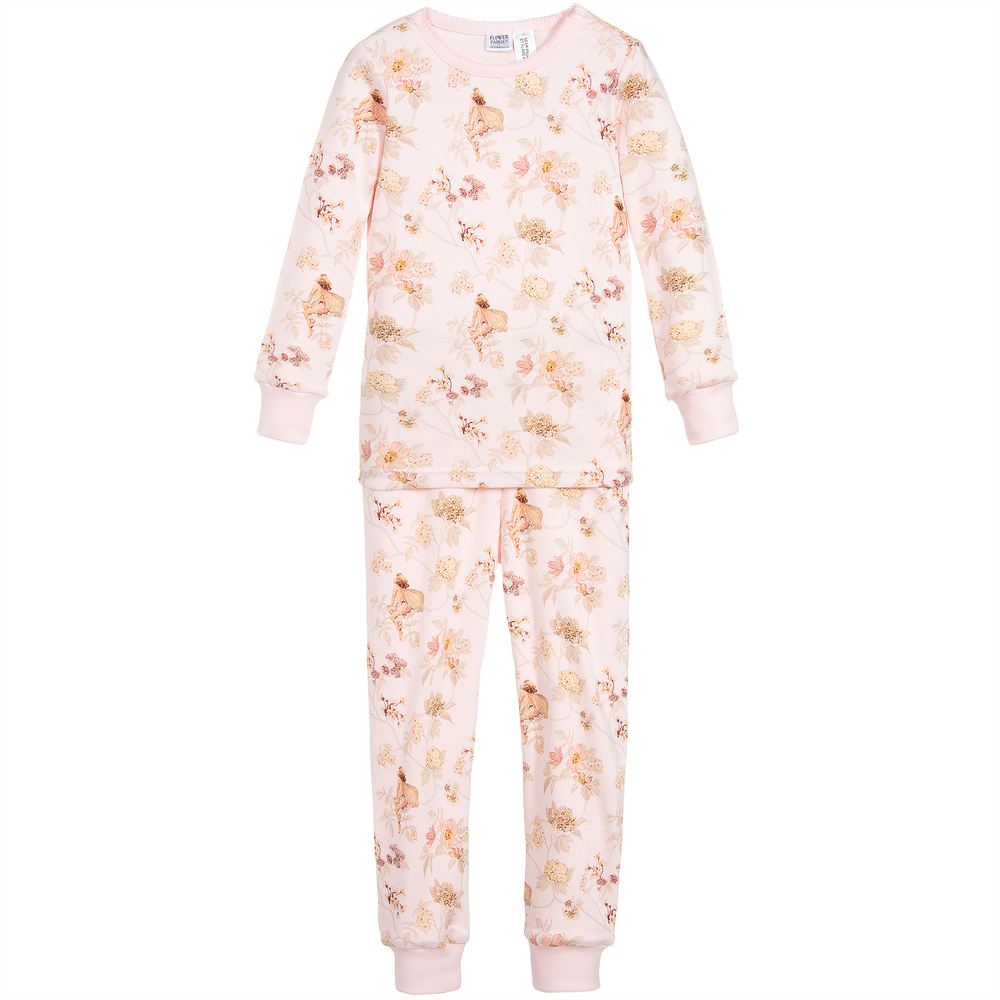 Flower Fairies by Childrensalon Girls Pink Cotton Pyjamas Childrensalon Outlet