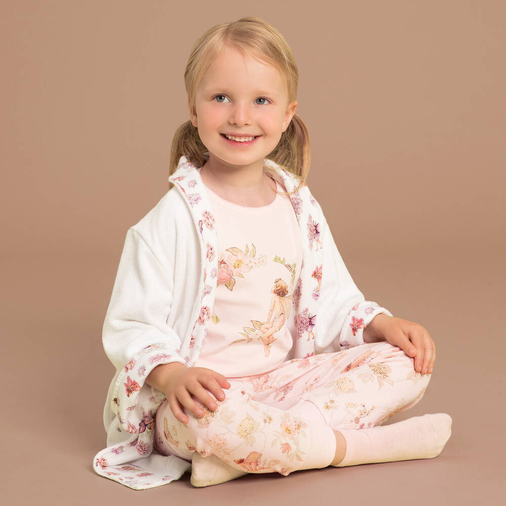 فلاور فيريز باي تشلدرن صالون-بيجاما قطن لون زهري للبنات | Childrensalon Outlet