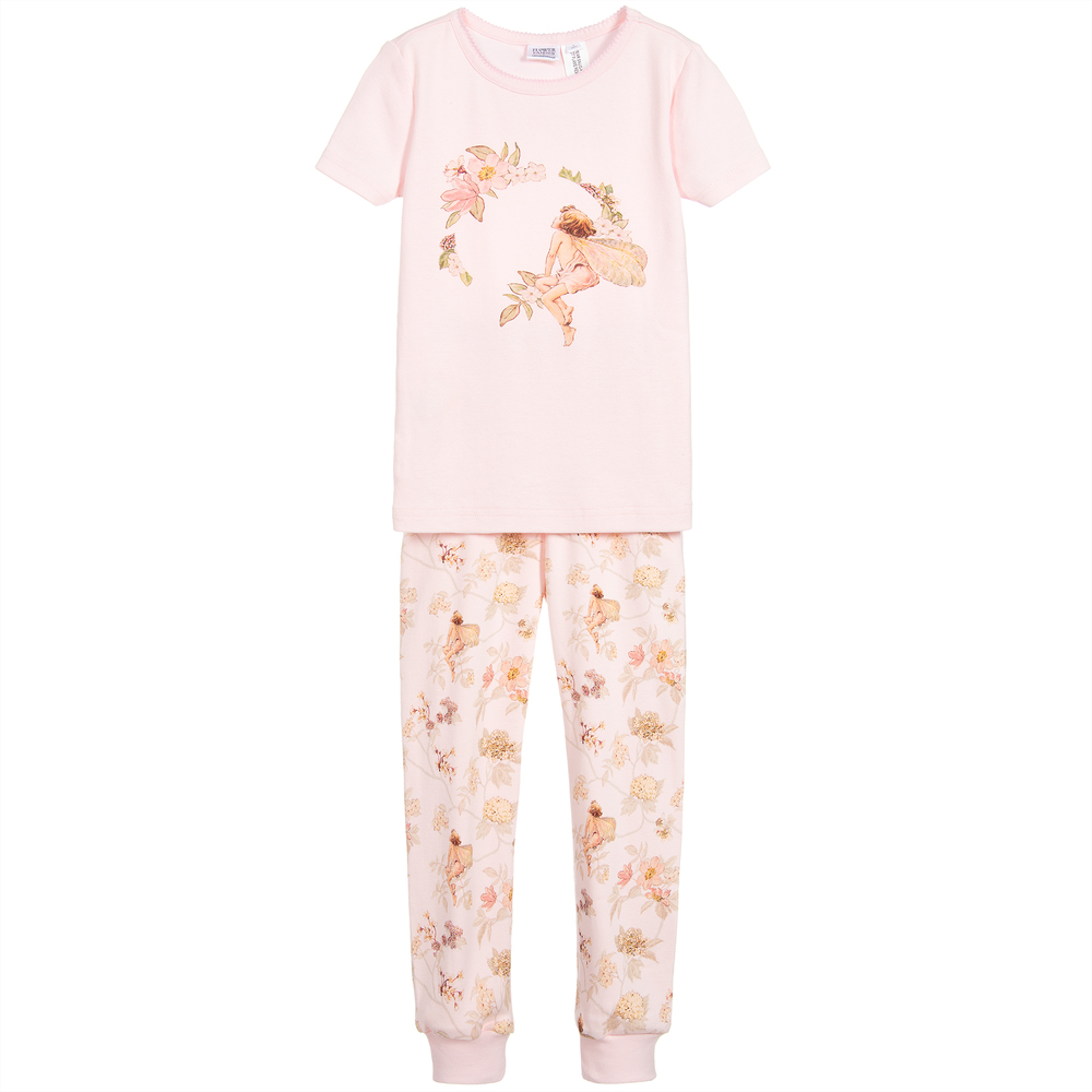 Flower Fairies™ by Childrensalon - Розовая хлопковая пижама для девочек | Childrensalon