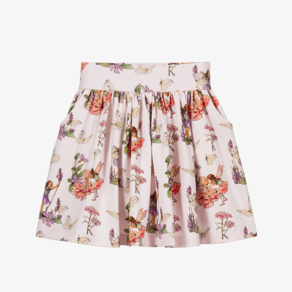 Flower Fairies™ by Childrensalon-Girls Pink Cotton Skirt | Childrensalon Outlet