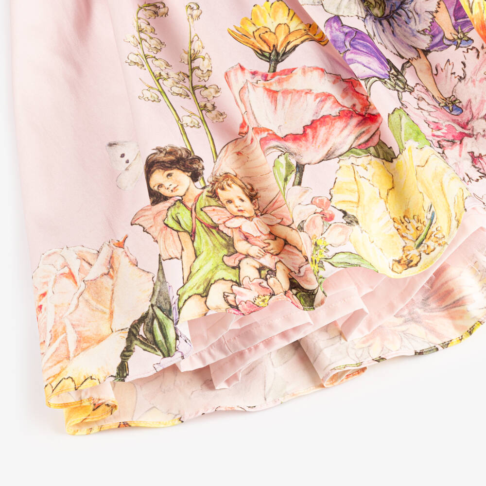 Flower Fairies™ by Childrensalon-فستان ساتان وردي للبنات بأسلوب الجنية | Childrensalon Outlet