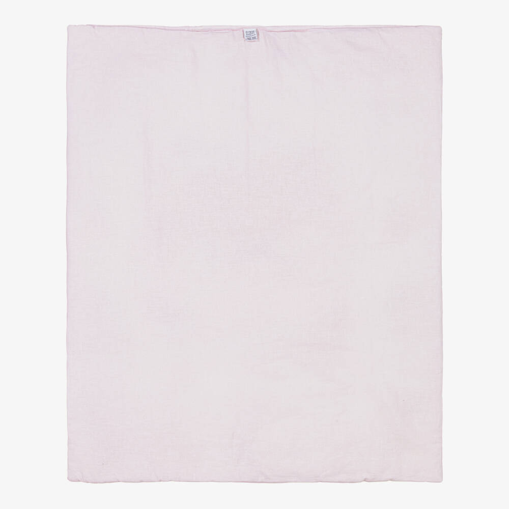 Flower Fairies™ by Childrensalon-Girls Pink Ivory Linen Cotton Blanket | Childrensalon Outlet