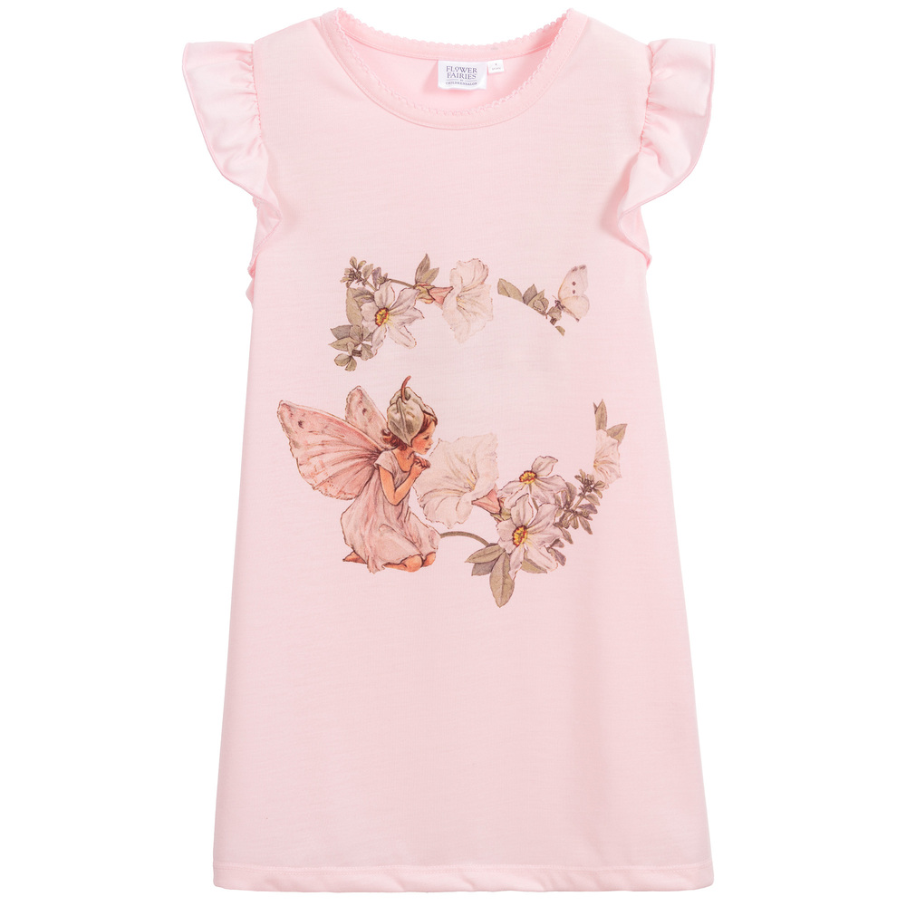 Flower Fairies™ by Childrensalon - Girls Pink Jersey Nightdress | Childrensalon