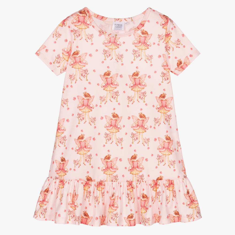 Flower Fairies™ by Childrensalon-Girls Pink Jersey Nightdress | Childrensalon Outlet