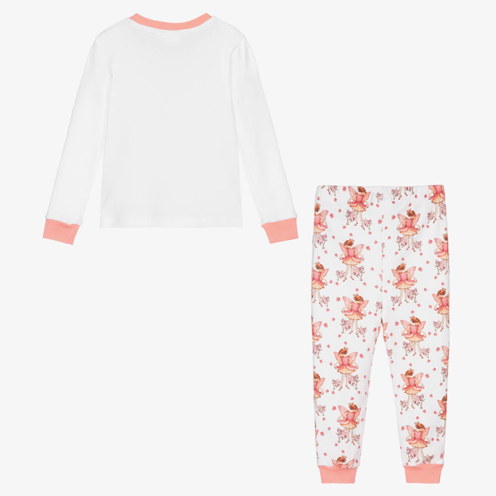Flower Fairies™ by Childrensalon-Girls Soft White Sleepwear Set | Childrensalon Outlet