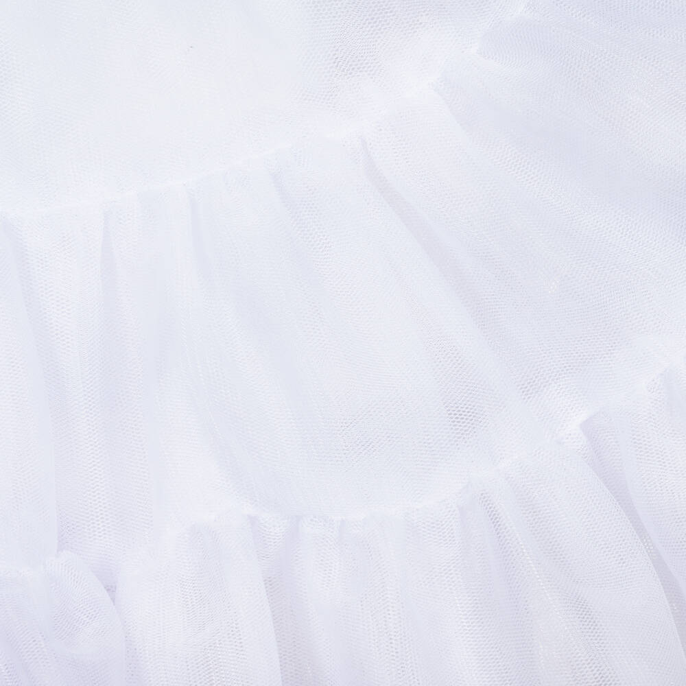 Flower Fairies™ by Childrensalon-Girls White Cotton & Tulle Dress | Childrensalon Outlet