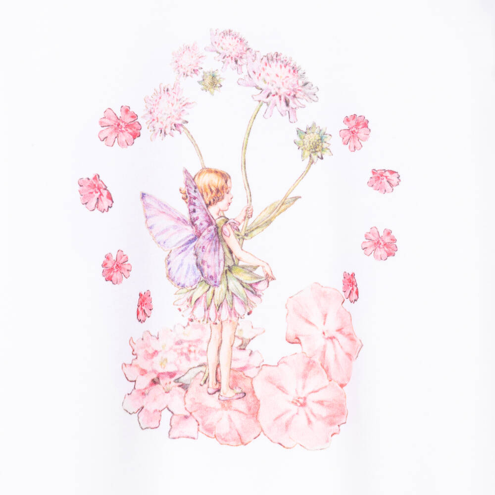 Flower Fairies by Childrensalon Girls White Jersey Nightdress Childrensalon Outlet