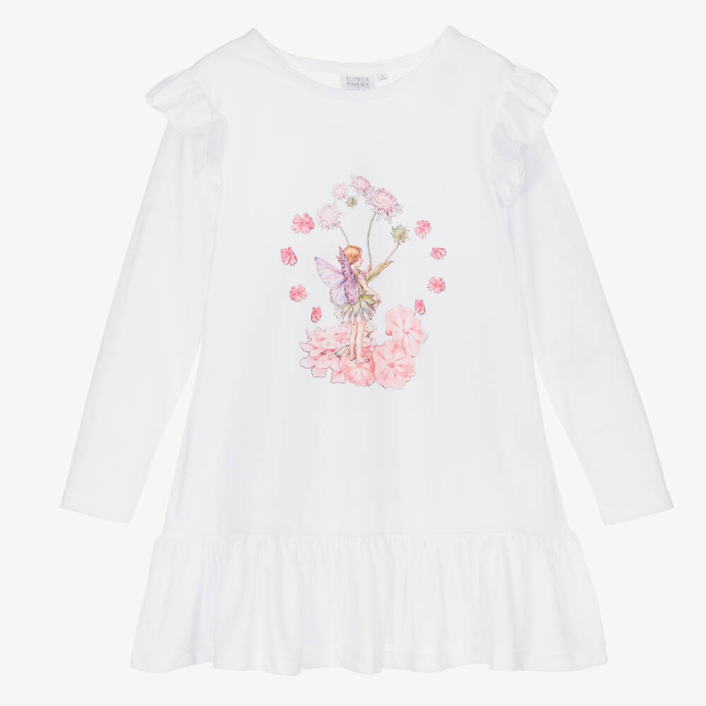 Flower Fairies™ by Childrensalon-قميص نوم لون أبيض للبنات | Childrensalon Outlet