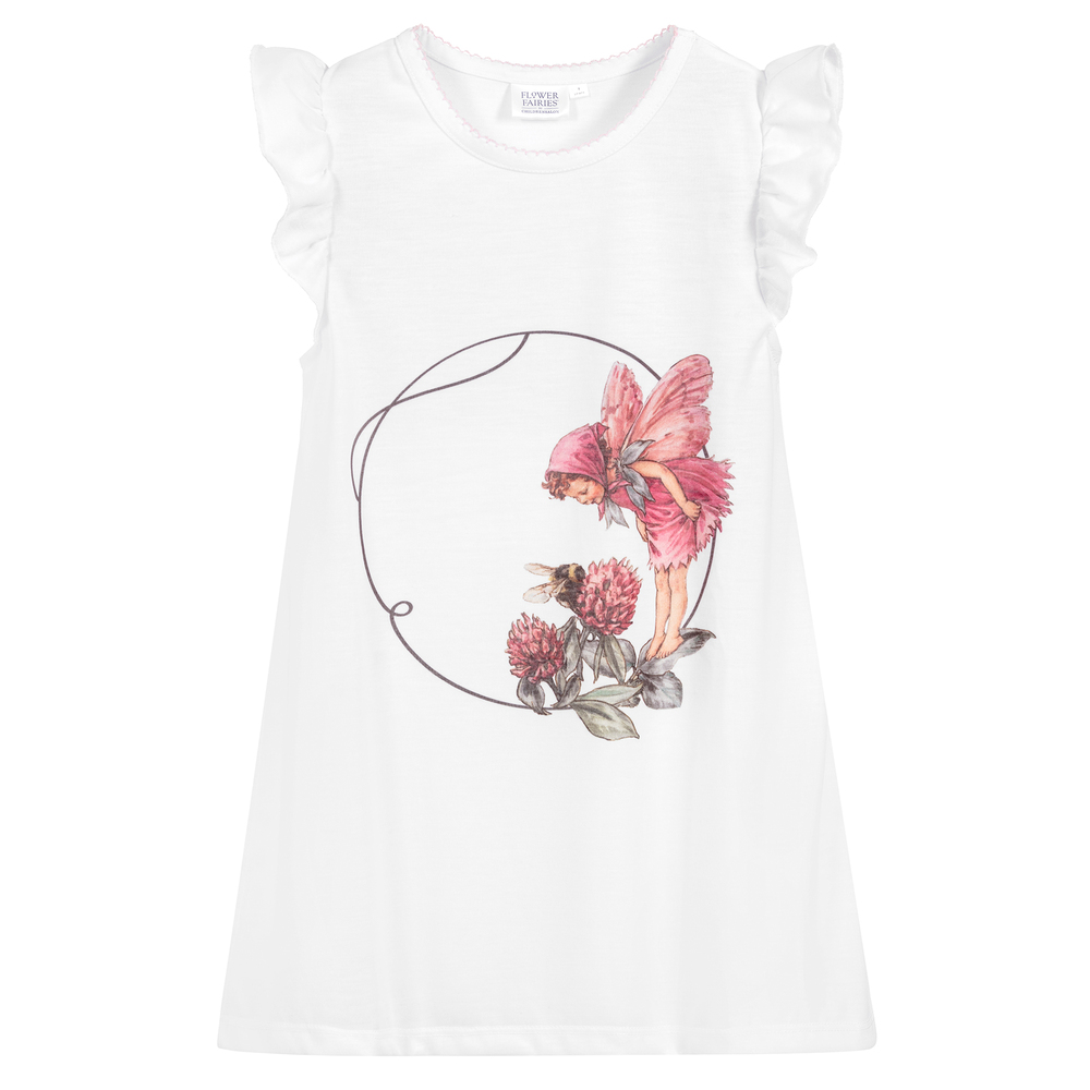 Flower Fairies™ by Childrensalon - Белая ночная рубашка для девочек | Childrensalon
