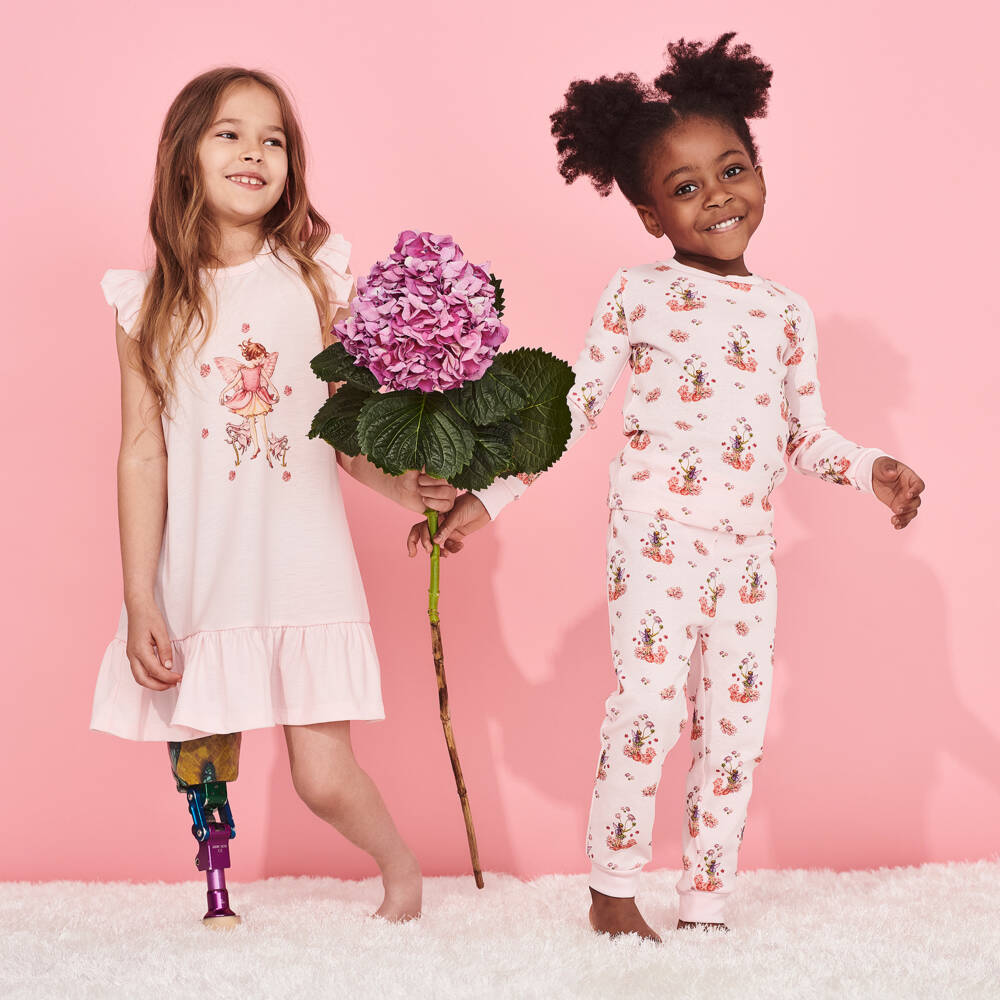 Flower Fairies™ by Childrensalon-Pink Dreamy Cotton Nightwear for Girls | Childrensalon Outlet