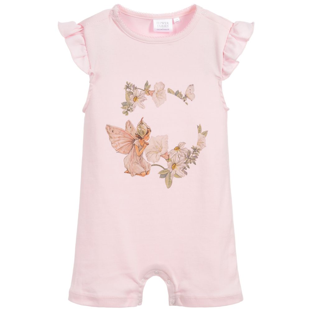 Flower Fairies™ by Childrensalon - Rosafarbener Body mit Elfe und Blumen | Childrensalon