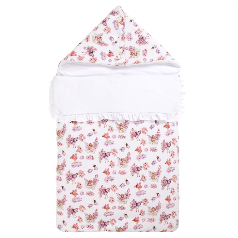 Flower Fairies™ by Childrensalon - White Cotton Baby Nest (90cm) | Childrensalon
