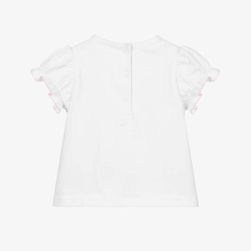 Flower Fairies™ by Childrensalon-Белая футболка из хлопка для малышей | Childrensalon Outlet