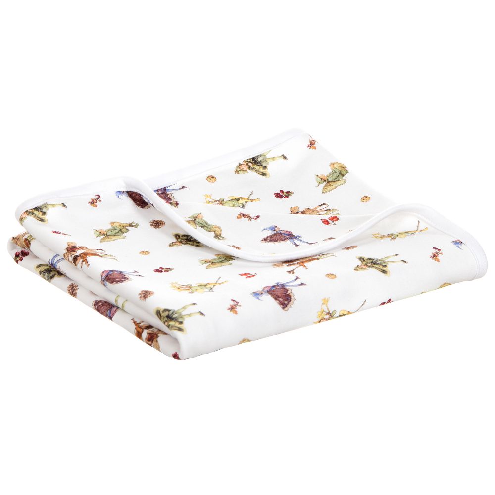 Flower Fairies™ by Childrensalon-White Cotton Blanket (70cm) | Childrensalon Outlet