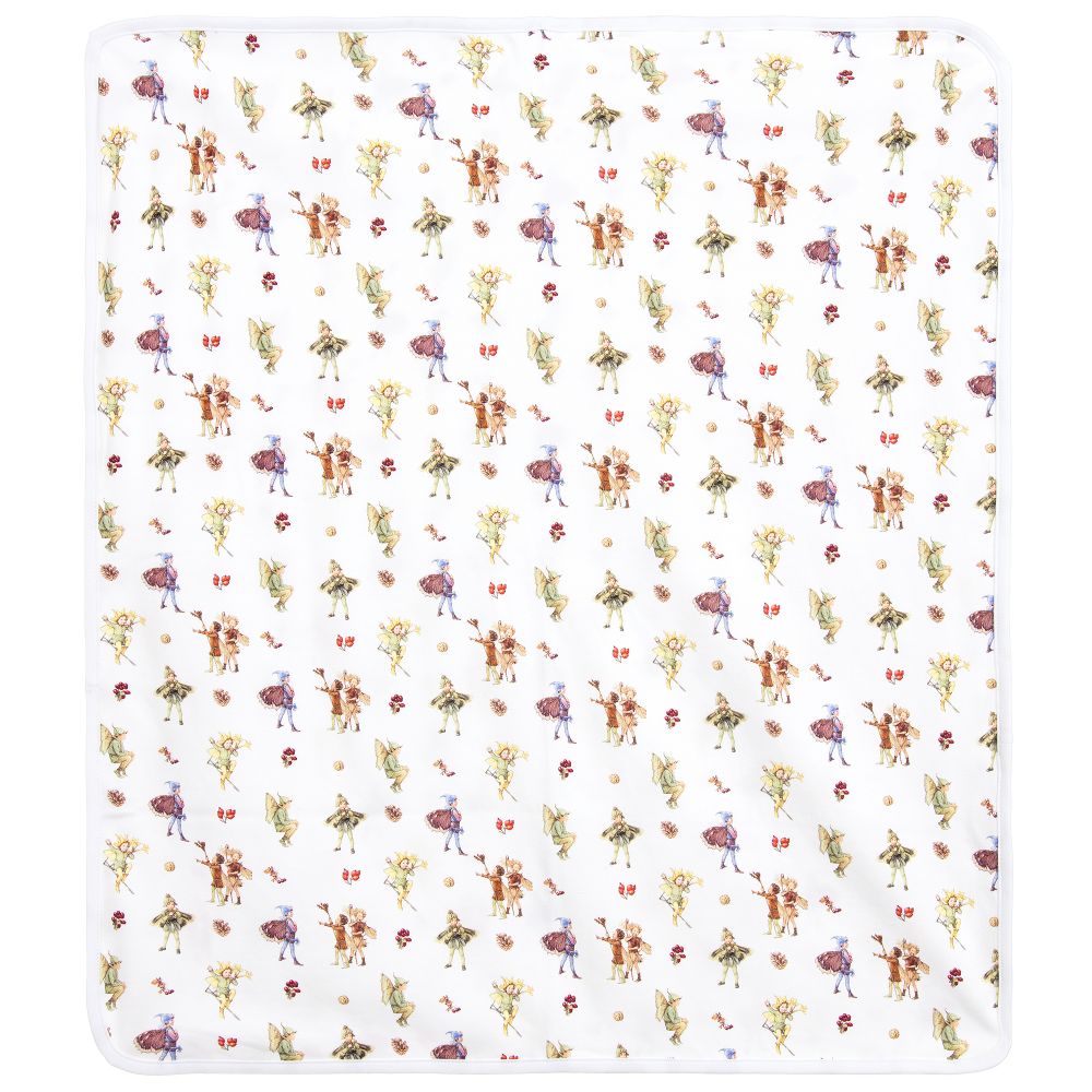 Flower Fairies™ by Childrensalon-White Cotton Blanket (70cm) | Childrensalon Outlet