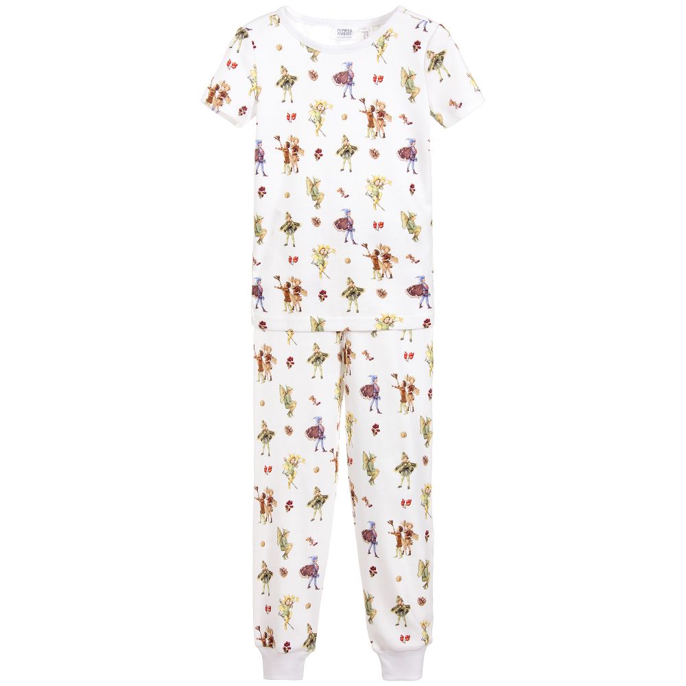 Flower Fairies™ by Childrensalon - White Cotton Pyjamas | Childrensalon